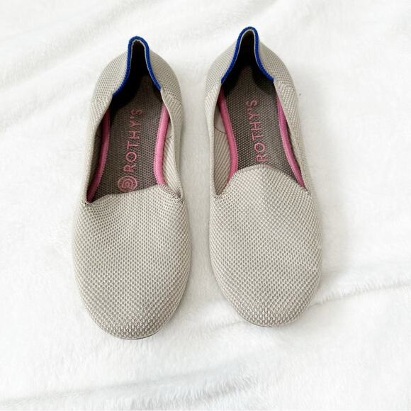 Rothy’s the loafer linen double stitch knit fabric slip on shoes size 8 - Picture 2 of 7